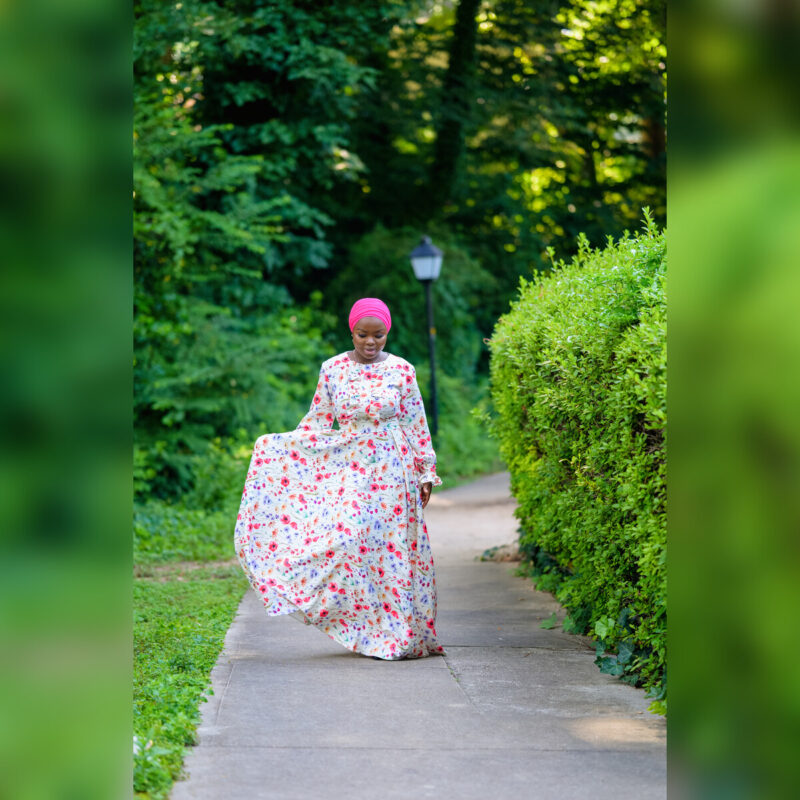 Luxury Raffy Floral Dress - Image 3