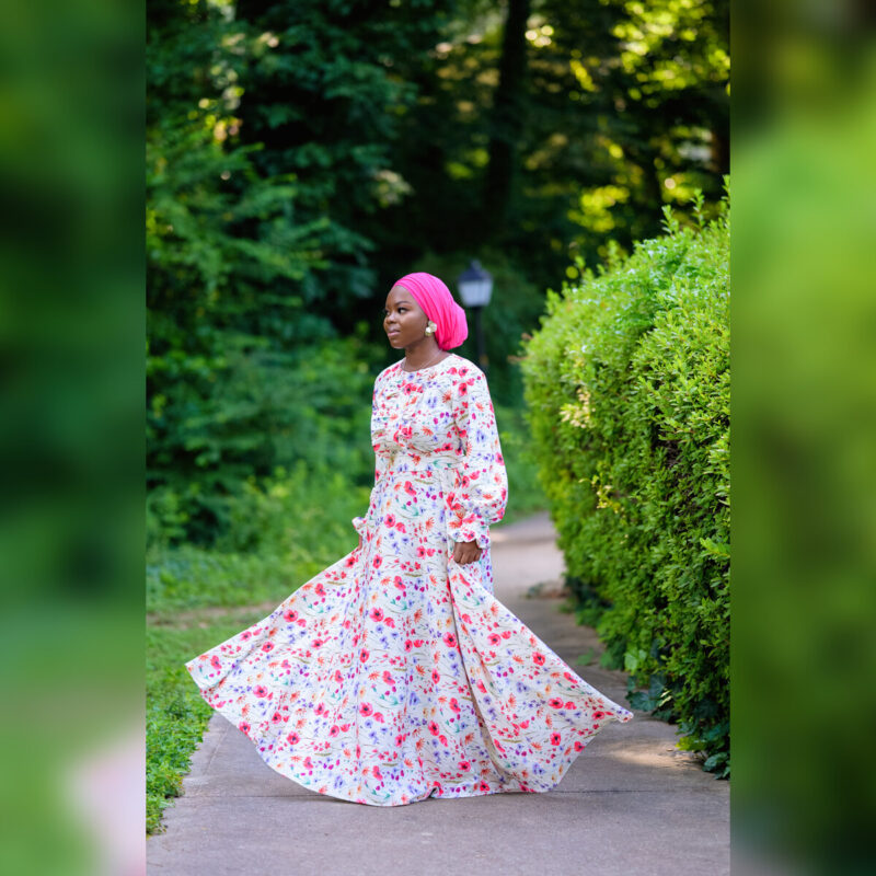 Luxury Raffy Floral Dress - Image 4