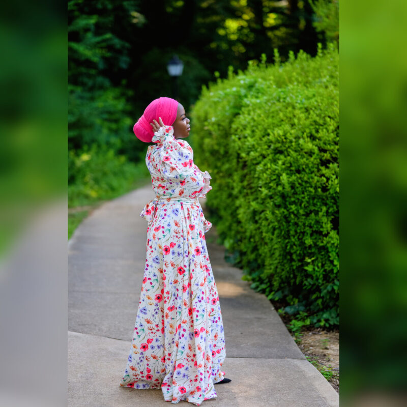 Luxury Raffy Floral Dress - Image 6