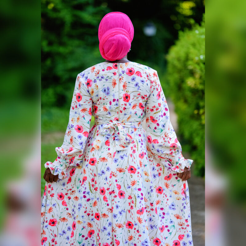 Luxury Raffy Floral Dress - Image 7