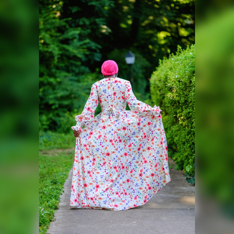 Luxury Raffy Floral Dress - Image 8